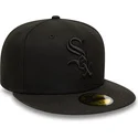 kapa-ravna-crna-prilagodena-59fifty-chicago-white-sox-mlb-new-era