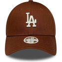 kapa-zaobljena-smeda-podesiv-9forty-league-essential-midi-los-angeles-dodgers-mlb-new-era