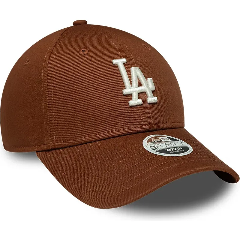 kapa-zaobljena-smeda-podesiv-9forty-league-essential-midi-los-angeles-dodgers-mlb-new-era