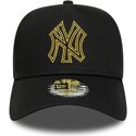 kapa-zaobljena-crna-snapback-dorado-e-frame-metallic-outline-new-york-yankees-mlb-new-era