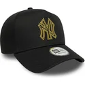 kapa-zaobljena-crna-snapback-dorado-e-frame-metallic-outline-new-york-yankees-mlb-new-era