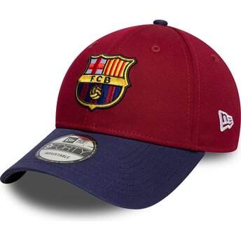 Kapa zaobljena crvena podesiv 9FORTY Contrast FC Barcelona LALIGA New Era