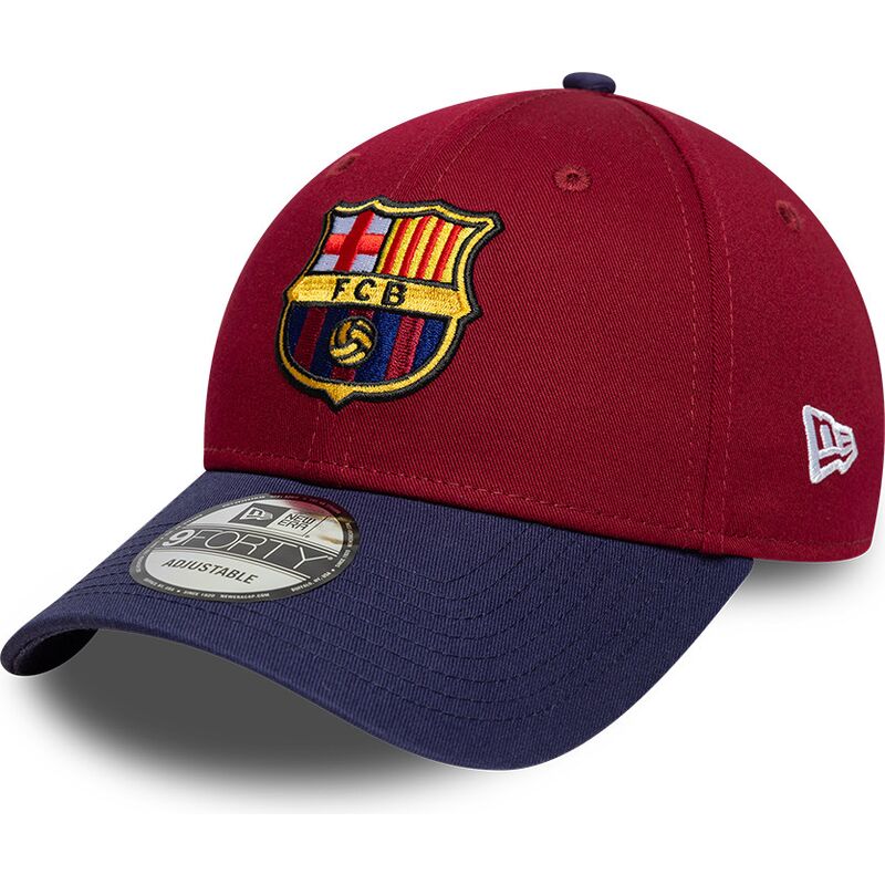 kapa-zaobljena-crvena-podesiv-9forty-contrast-fc-barcelona-laliga-new-era