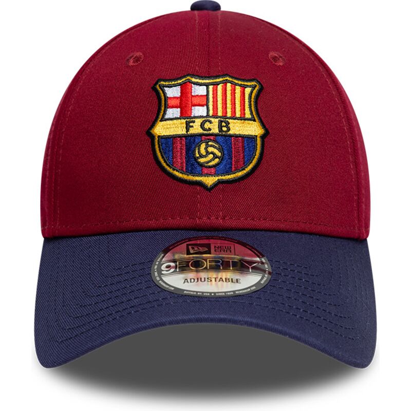 kapa-zaobljena-crvena-podesiv-9forty-contrast-fc-barcelona-laliga-new-era