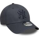kapa-zaobljena-siva-podesiv-9forty-league-essential-new-york-yankees-mlb-new-era