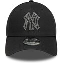 kapa-zaobljena-siva-podesiv-9forty-metallic-outline-new-york-yankees-mlb-new-era