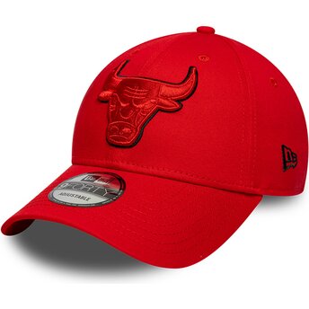 Kapa zaobljena crvena podesiv 9FORTY Outline Chicago Bulls NBA New Era
