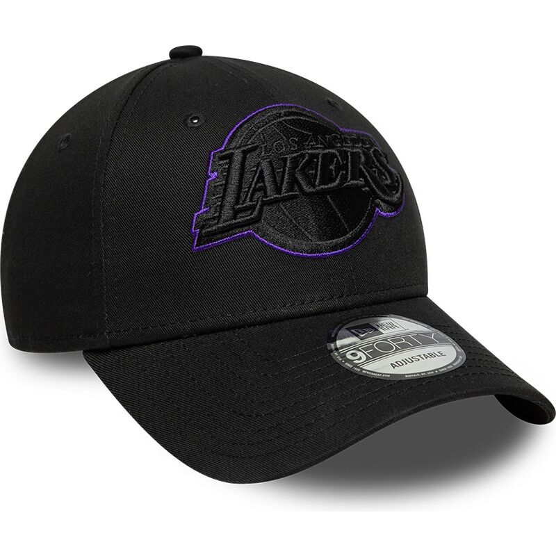 kapa-zaobljena-crna-podesiv-9forty-outline-los-angeles-lakers-nba-new-era