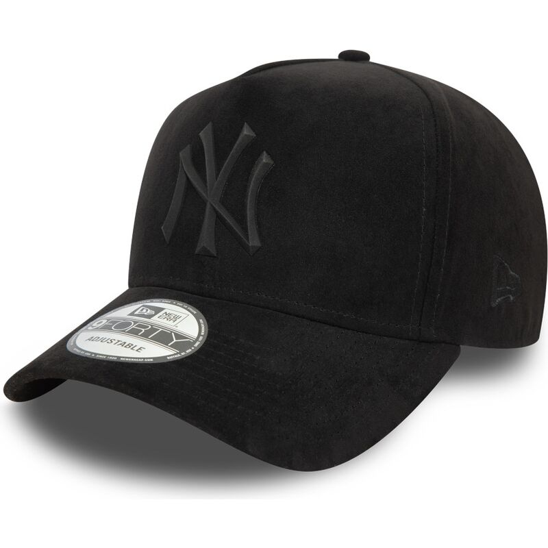 kapa-zaobljena-crna-snapback-e-frame-faux-suede-new-york-yankees-mlb-new-era