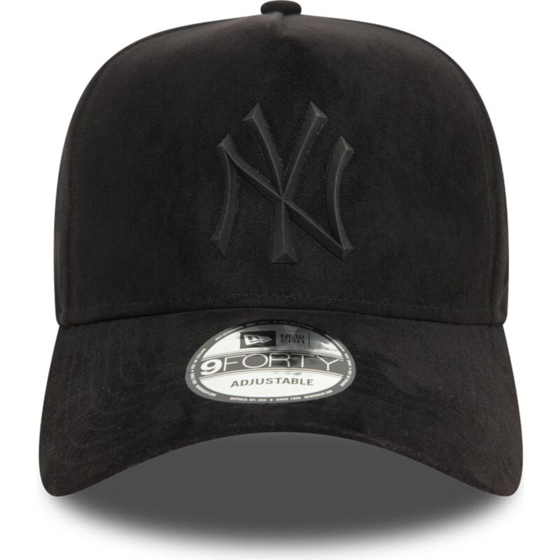 kapa-zaobljena-crna-snapback-e-frame-faux-suede-new-york-yankees-mlb-new-era