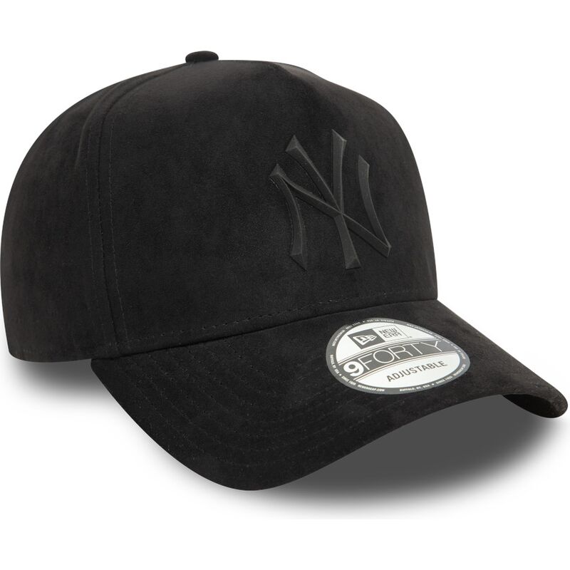 kapa-zaobljena-crna-snapback-e-frame-faux-suede-new-york-yankees-mlb-new-era