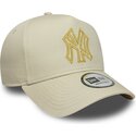 kapa-zaobljena-bez-snapback-dorado-e-frame-metallic-outline-new-york-yankees-mlb-new-era