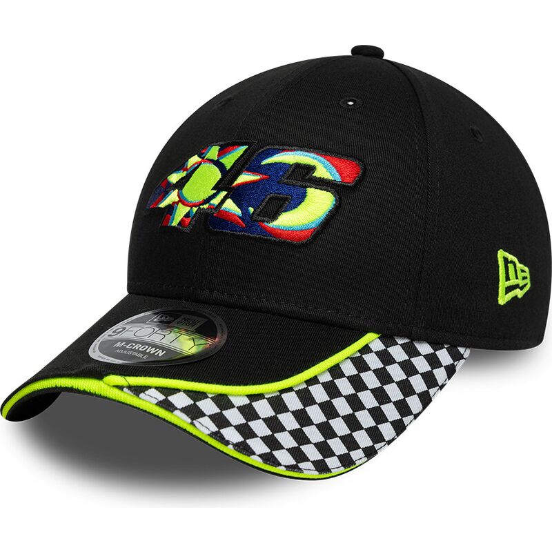 kapa-zaobljena-crna-podesiv-9forty-m-crown-check-valentino-rossi-vr46-motogp-new-era