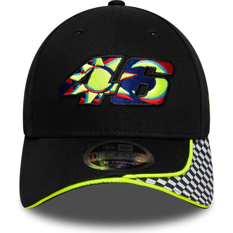 kapa-zaobljena-crna-podesiv-9forty-m-crown-check-valentino-rossi-vr46-motogp-new-era