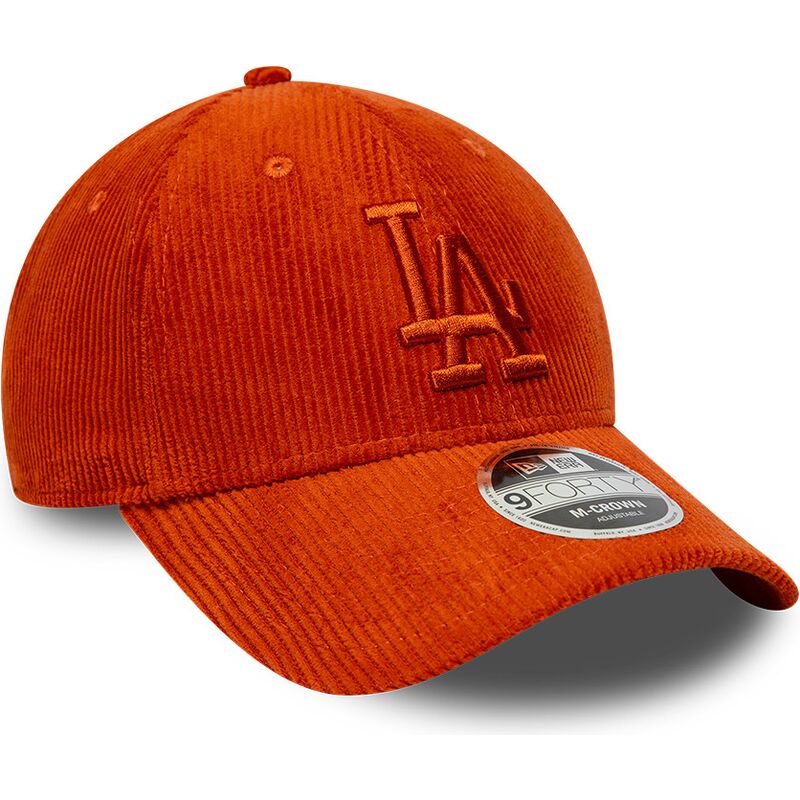 kapa-zaobljena-narancasta-podesiv-9forty-m-crown-cord-los-angeles-dodgers-mlb-new-era