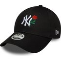 kapa-zaobljena-crna-podesiv-9forty-flower-icon-new-york-yankees-mlb-new-era