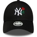 kapa-zaobljena-crna-podesiv-9forty-flower-icon-new-york-yankees-mlb-new-era