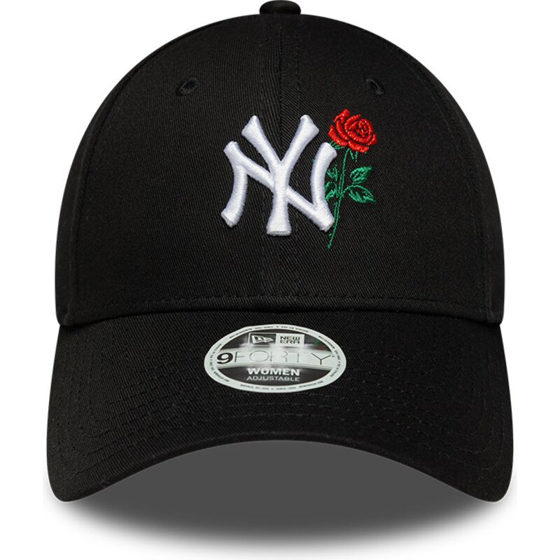 kapa-zaobljena-crna-podesiv-9forty-flower-icon-new-york-yankees-mlb-new-era
