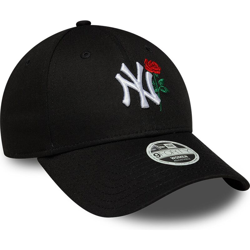 kapa-zaobljena-crna-podesiv-9forty-flower-icon-new-york-yankees-mlb-new-era