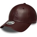 kapa-zaobljena-smeda-snapback-9forty-m-crown-pu-diamante-new-york-yankees-mlb-new-era