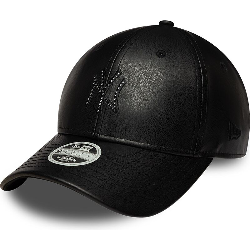 kapa-zaobljena-crna-snapback-9forty-m-crown-pu-diamante-new-york-yankees-mlb-new-era