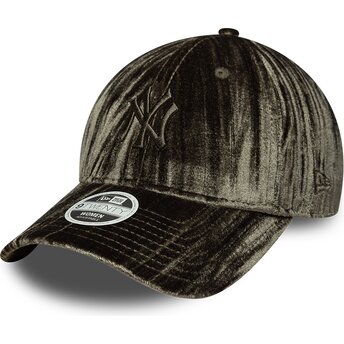 Kapa zaobljena zelena podesiv 9TWENTY Velour New York Yankees MLB New Era
