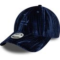 kapa-zaobljena-mornarsko-plava-podesiv-9twenty-velour-los-angeles-dodgers-mlb-new-era