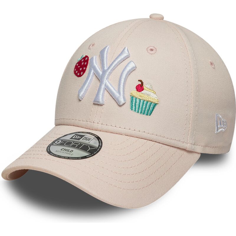 kapa-zaobljena-ruzicasta-podesiv-za-djecu-9forty-food-icon-cupcake-new-york-yankees-mlb-new-era