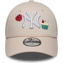 kapa-zaobljena-ruzicasta-podesiv-za-djecu-9forty-food-icon-cupcake-new-york-yankees-mlb-new-era