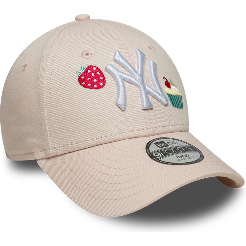 kapa-zaobljena-ruzicasta-podesiv-za-djecu-9forty-food-icon-cupcake-new-york-yankees-mlb-new-era