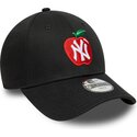 kapa-zaobljena-crna-podesiv-za-djecu-9forty-fruit-icon-apple-new-york-yankees-mlb-new-era