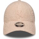 kapa-zaobljena-ruzicasta-snapback-za-djecu-rosa-9forty-m-crown-winter-borg-new-york-yankees-mlb-new-era