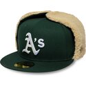 kapa-ravna-zelena-prilagodena-59fifty-dogear-world-series-oakland-athletics-mlb-new-era