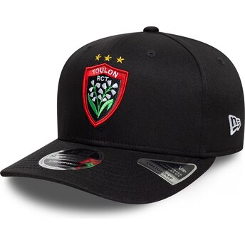 Kapa zaobljena crna snapback 9SEVENTY Stretch Snap Lily Rugby Club Toulonnais French Rugby Federation FFR New Era