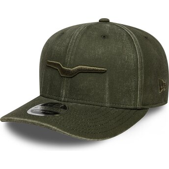 Kapa zaobljena zelena snapback 9SEVENTY Stretch Snap Moto Guzzi New Era