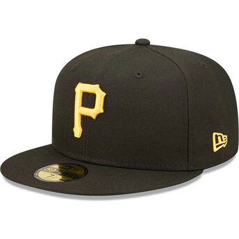 Kapa ravna crna prilagođena 59FIFTY AC Perf Pittsburgh Pirates MLB New Era