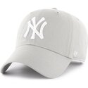 kapa-zaobljena-siva-podesiv-clean-up-no-loop-label-new-york-yankees-mlb-47-brand