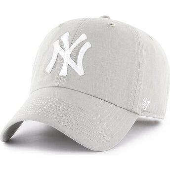 Kapa zaobljena siva podesiv Clean Up No Loop Label New York Yankees MLB 47 Brand
