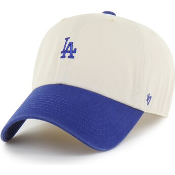 Kapa zaobljena bež podesiv Clean Up Base Runner Two Tone Los Angeles Dodgers MLB 47 Brand