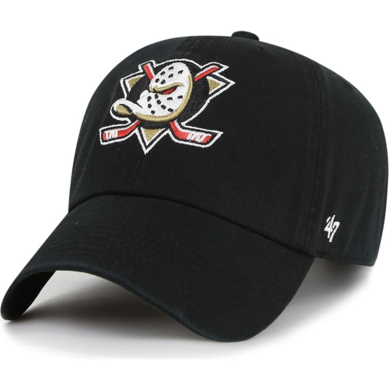 kapa-zaobljena-crna-podesiv-clean-up-anaheim-ducks-nhl-47-brand