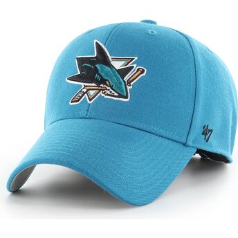 Kapa zaobljena plava podesiv MVP Dark Teal San Jose Sharks NHL 47 Brand