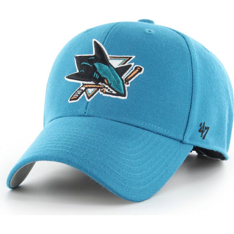 kapa-zaobljena-plava-podesiv-mvp-dark-teal-san-jose-sharks-nhl-47-brand