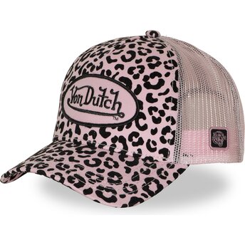 Kapa zaobljena leopard snapback rosa VERLE Von Dutch