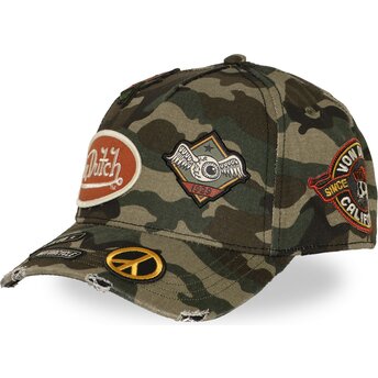 Kapa zaobljena maskirni snapback KAMO01 Von Dutch