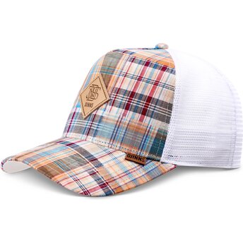 Kapa zaobljena višebojno snapback HFT Patch Check Turquoise Djinns