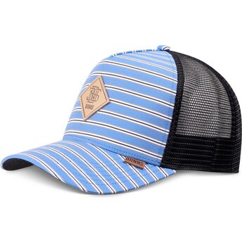 Kapa zaobljena plava snapback HFT Business Stripe Djinns