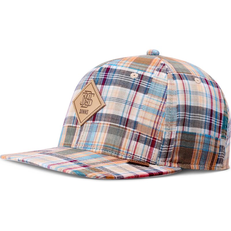 kapa-ravna-visebojno-snapback-patch-check-turquioise-djinns