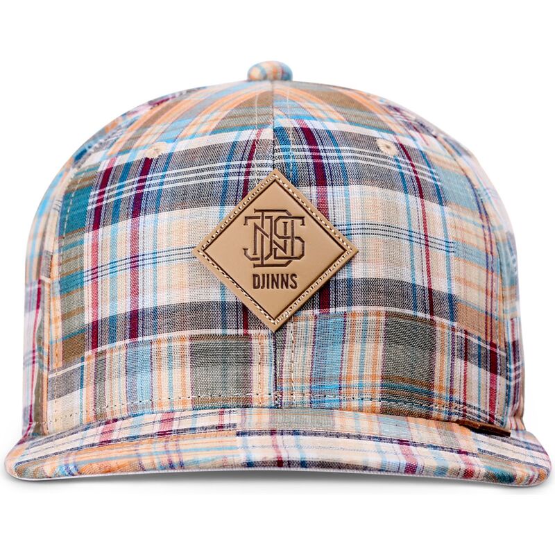 kapa-ravna-visebojno-snapback-patch-check-turquioise-djinns
