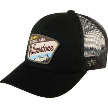 Kapa zaobljena crna snapback Valin Yellowstone National Park American Needle