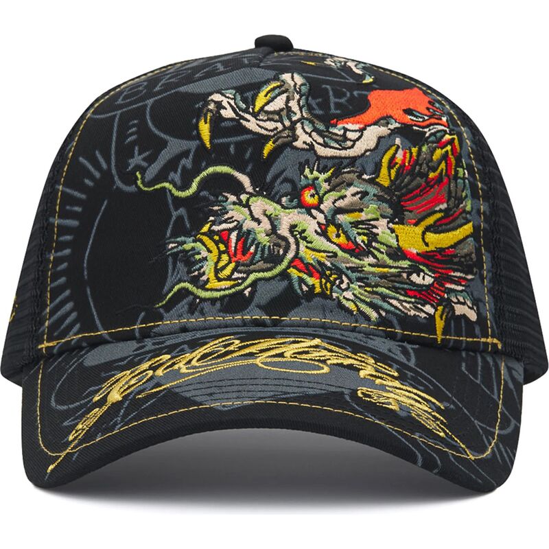 kapa-zaobljena-crna-snapback-crawling-ed-hardy